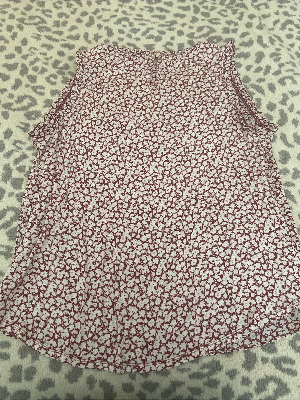 LOFT MIXED MEDIA FLORAL PRINT SHELL SIZE XL - Picture 8 of 9